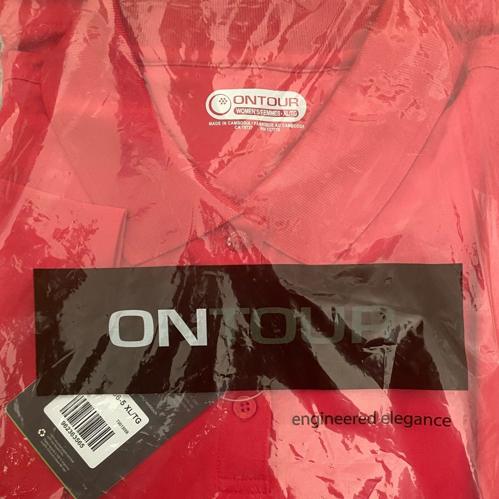 OnTour red polo T-shirt